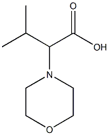 3-methyl-2-(morpholin-4-yl)butanoic acid Struktur