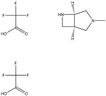 (1r,5r)-3-methyl-3,6-diazabicyclo[3.2.0]heptane: bis(trifluoroacetic acid) Struktur