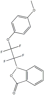 1-(4-methoxyphenoxy tetrafluoroethy)-1,2-benzidoxodol-3(1H)-one Struktur