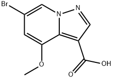 6-Bromo-4-methoxypyrazolo[1,5-a]pyridine-3-carboxylic acid Struktur