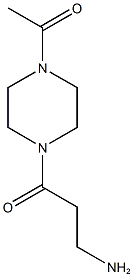 1-(4-Acetyl-piperazin-1-yl)-3-amino-propan-1-one Struktur