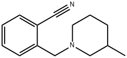 2-[(3-methylpiperidin-1-yl)methyl]benzonitrile Struktur