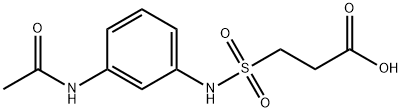 3-[(3-acetamidophenyl)sulfamoyl]propanoic acid Struktur