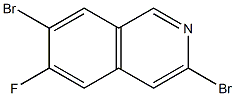 3,7-dibromo-6-fluoroisoquinoline Struktur