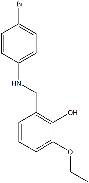 2-{[(4-bromophenyl)amino]methyl}-6-ethoxyphenol Struktur