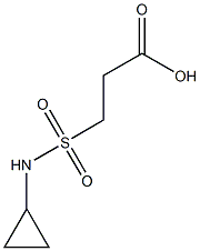 3-(cyclopropylsulfamoyl)propanoic acid Struktur