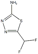 5-(difluoromethyl)-1,3,4-thiadiazol-2-amine Struktur