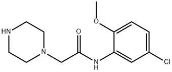 N-(5-chloro-2-methoxyphenyl)-2-(piperazin-1-yl)acetamide Struktur