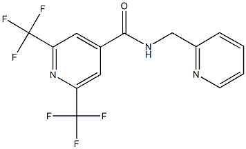 N-(2-pyridinylmethyl)-2,6-bis(trifluoromethyl)isonicotinamide Struktur