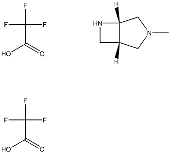 (1s,5s)-3-methyl-3,6-diazabicyclo[3.2.0]heptane: bis(trifluoroacetic acid) Struktur