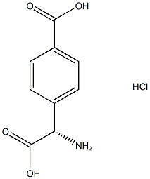 (S)-4-(Amino(carboxy)methyl)benzoic acid hydrochloride Struktur