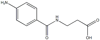 3-[(4-aminophenyl)formamido]propanoic acid Struktur