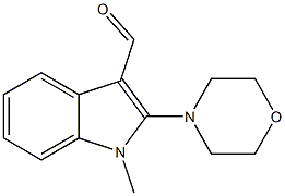 1-methyl-2-morpholino-1H-indole-3-carbaldehyde Struktur