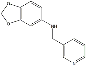 N-(pyridin-3-ylmethyl)-2H-1,3-benzodioxol-5-amine Struktur