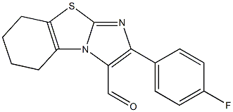 2-(4-fluorophenyl)-5,6,7,8-tetrahydroimidazo[2,1-b][1,3]benzothiazole-3-carbaldehyde Struktur