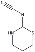 {[(2E)-1,3-thiazinan-2-ylidene]amino}formonitrile Struktur