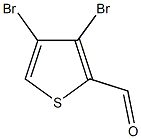 3,4-dibromo-2-thiophenecarbaldehyde Struktur