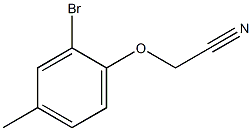 2-(2-bromo-4-methylphenoxy)acetonitrile Struktur