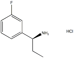 (1S)-1-(3-fluorophenyl)propan-1-amine hydrochloride Struktur