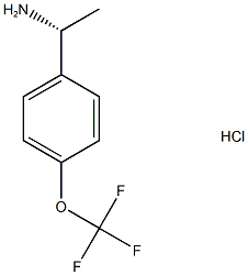 (1R)-1-[4-(trifluoromethoxy)phenyl]ethan-1-amine hydrochloride Struktur