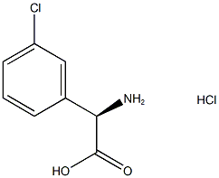 (2R)-2-amino-2-(3-chlorophenyl)acetic acid hydrochloride Struktur