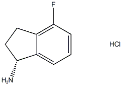 (1R)-4-fluoro-2,3-dihydro-1H-inden-1-amine hydrochloride Struktur