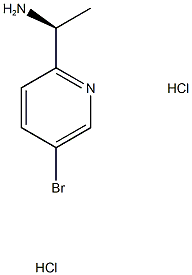 (1S)-1-(5-bromopyridin-2-yl)ethan-1-amine dihydrochloride Struktur