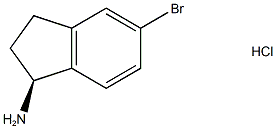 (1S)-5-bromo-2,3-dihydro-1H-inden-1-amine hydrochloride Struktur