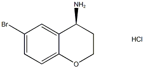 (4S)-6-bromo-3,4-dihydro-2H-1-benzopyran-4-amine hydrochloride Struktur