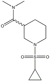 1-(cyclopropanesulfonyl)-N,N-dimethylpiperidine-3-carboxamide Struktur