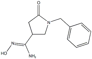 (Z)-1-benzyl-N'-hydroxy-5-oxopyrrolidine-3-carboximidamide Struktur