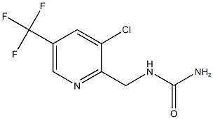 {[3-chloro-5-(trifluoromethyl)pyridin-2-yl]methyl}urea Struktur