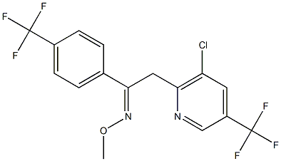 (Z)-{2-[3-chloro-5-(trifluoromethyl)pyridin-2-yl]-1-[4-(trifluoromethyl)phenyl]ethylidene}(methoxy)amine Struktur