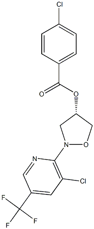 (4S)-2-[3-chloro-5-(trifluoromethyl)pyridin-2-yl]-1,2-oxazolidin-4-yl 4-chlorobenzoate Structure