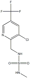 ({[3-chloro-5-(trifluoromethyl)pyridin-2-yl]methyl}sulfamoyl)(methyl)amine Struktur