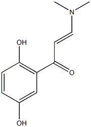 (2E)-1-(2,5-dihydroxyphenyl)-3-(dimethylamino)prop-2-en-1-one Struktur