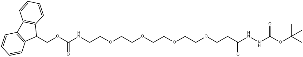 Fmoc-NH-PEG4-HZ-BOC Structure