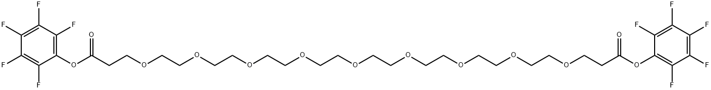 Bis-PEG9-PFP ester Struktur