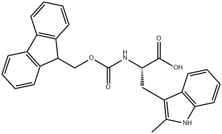 (9H-Fluoren-9-yl)MethOxy]Carbonyl L-Trp(2-Me)-OH Struktur