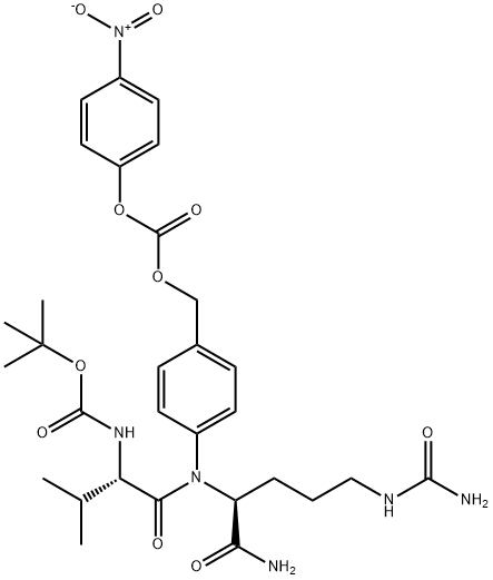 Boc-Val-Cit-PAB-PNP Struktur