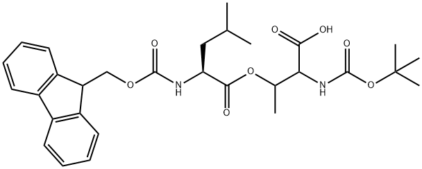 Boc-Thr(Leu-FMoc)-OH Struktur