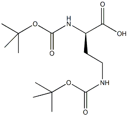 N-ALPHA-N-GAMMA-BIS(T-BUTYLOXYCARBONYL)-D-2,4-DIAMINOBUTYRIC ACID DICYCLOHEXYLAMINE Struktur