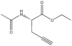 N-alpha-Acetyl-L-propargylglycine ethyl ester Struktur