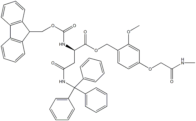 Fmoc-D-Asn(Trt)-AC TG Struktur