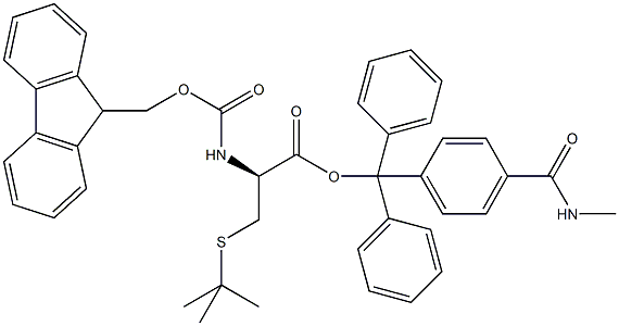 Fmoc-D-Cys(S-tBu)-Trt TG Struktur