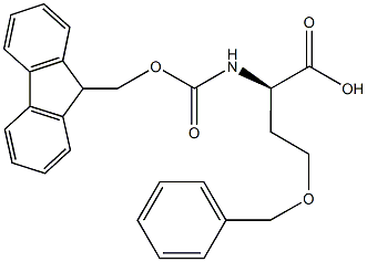 N-alpha-(9-Fluorenylmethyloxycarbonyl)-O-benzyl-D-homoserine Struktur