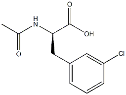 N-alpha-Actetyl-3-chloro-D-phenylalanine Struktur