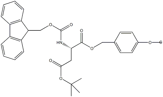 Fmoc-L-Asp(tBu)-Wang TG Struktur