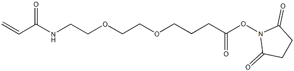 Acrylamide-PEG-NHS Struktur