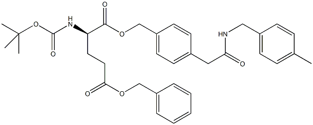 Boc-D-Glu(Bzl)-PAM resin (100-200 mesh) Struktur